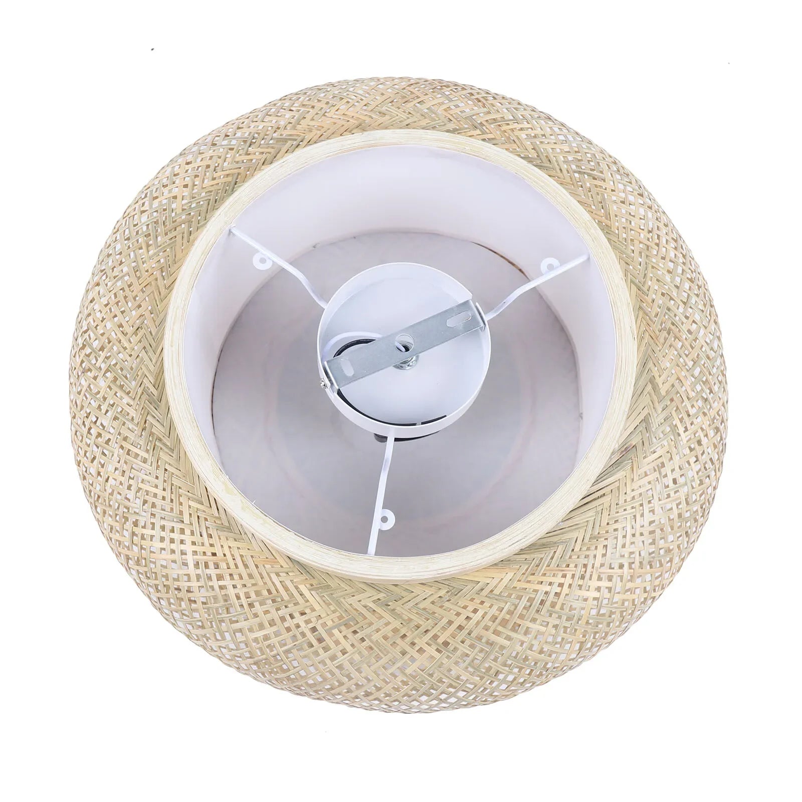 20" Flush Mount Bamboo Shade Ceiling Light Fixture Hanging Pendant Lamp Design Lamps for Living Room Lights Ceiling Lights