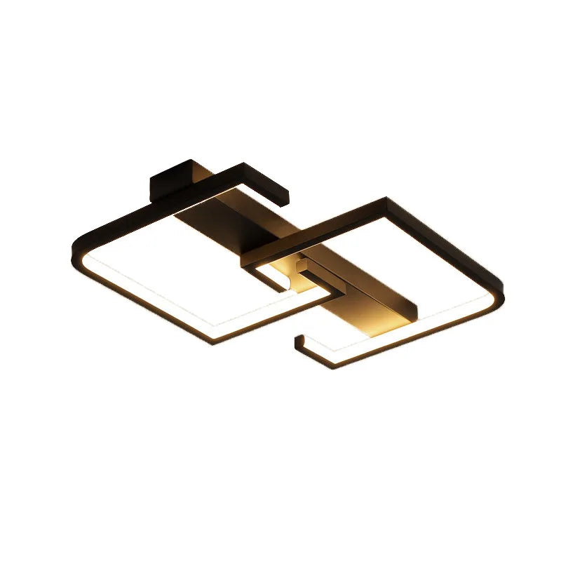 Nordic Remote Control Led Ceiling Lights Modern Bedroom Ceiling Light 220V Living Room Black Dimmable Led Ceiling Lamps Lighting