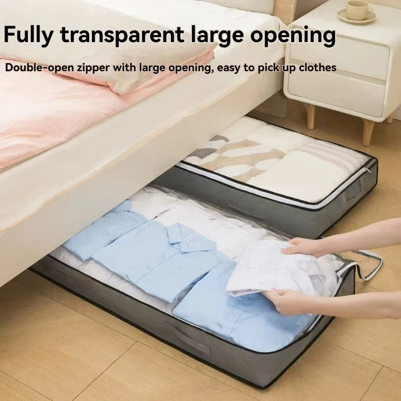 The Thickened Large-Sized Storage Box under the Bed Can Hold Clothes, Quilts, and Non-Woven Fabric Bags for Storage