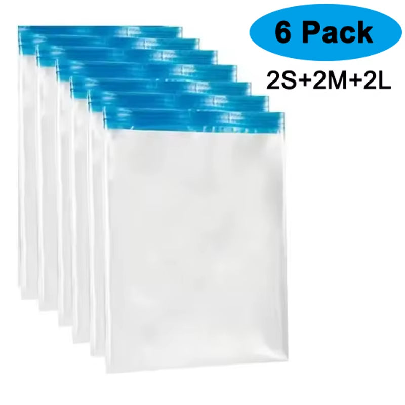 Travel Compression Bags, Roll up Travel Space Saver Bags for Luggage, Cruise Ship Essentials Cothes, Folding Compressed Bag