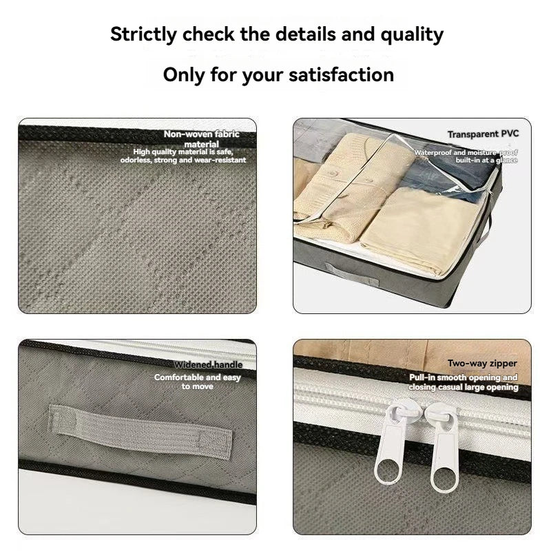 The Thickened Large-Sized Storage Box under the Bed Can Hold Clothes, Quilts, and Non-Woven Fabric Bags for Storage