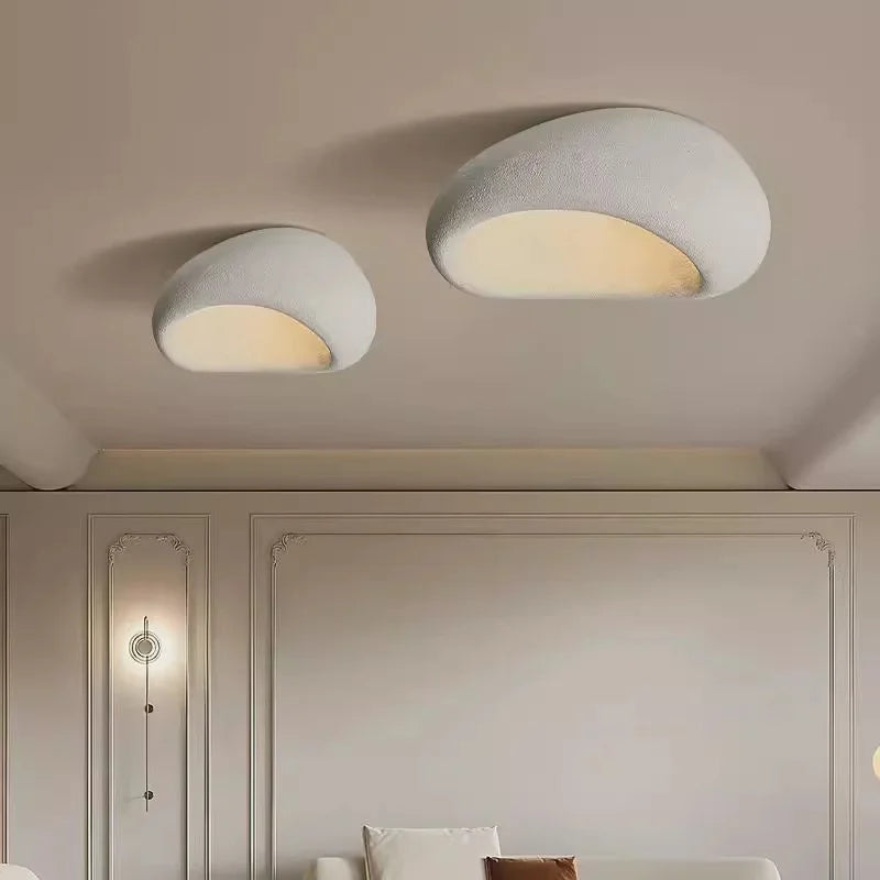 Nordic Wabi Sabi Led Ceiling Lamps Minimalist Ceiling Light for Living Room Modern Bedroom Home Decor Ceiling Chandelier Fixture