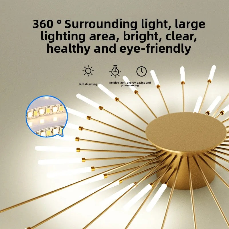 Nordic Ceiling Lighting for Living Room Bedroom Kitchen Led Ceiling Light Fixture Indoor Home Firework Decor Ceiling Lights