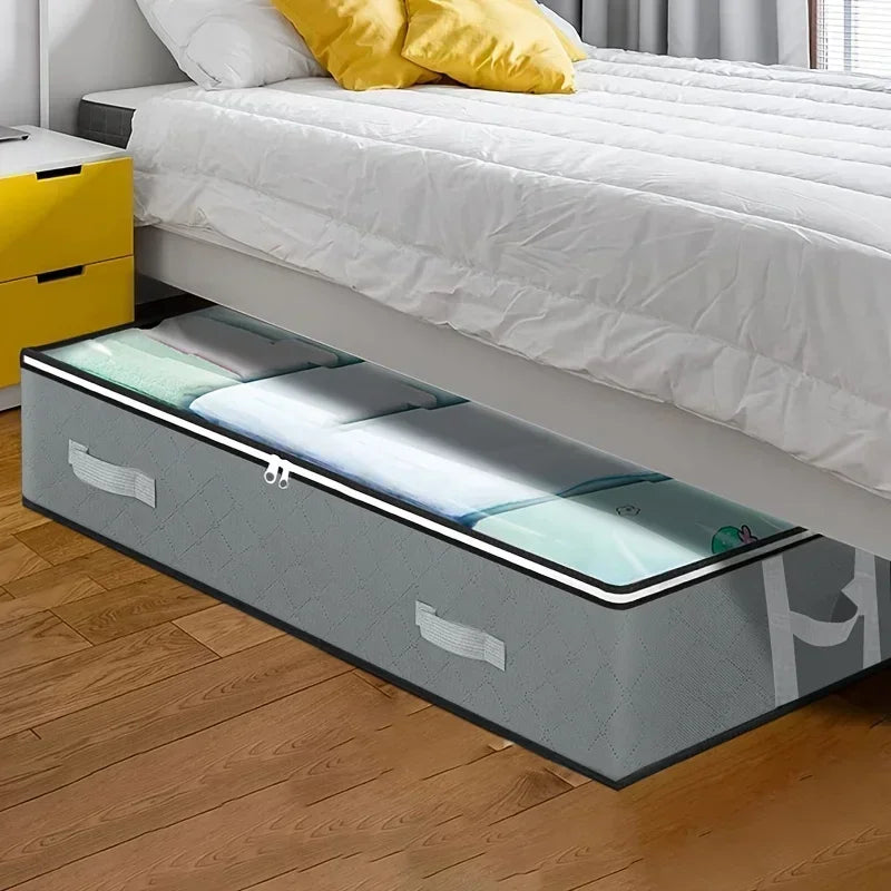 The Thickened Large-Sized Storage Box under the Bed Can Hold Clothes, Quilts, and Non-Woven Fabric Bags for Storage