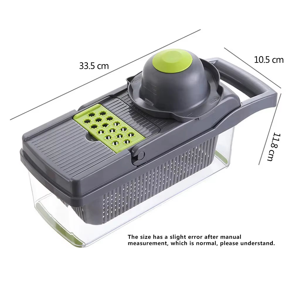 Vegetable Cutter Multifunctional Slicer Fruit Potato Peeler Carrot Grater Kitchen Accessories Basket Vegetable Slicer