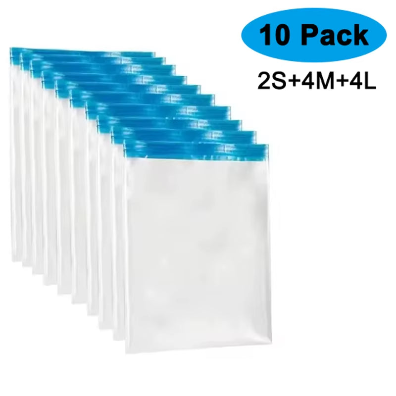 Travel Compression Bags, Roll up Travel Space Saver Bags for Luggage, Cruise Ship Essentials Cothes, Folding Compressed Bag