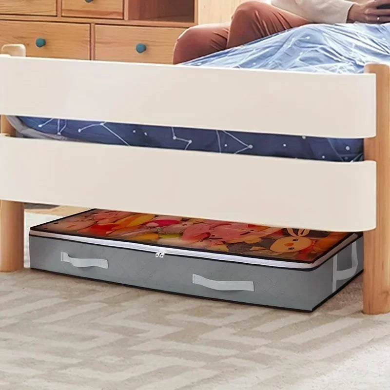 The Thickened Large-Sized Storage Box under the Bed Can Hold Clothes, Quilts, and Non-Woven Fabric Bags for Storage