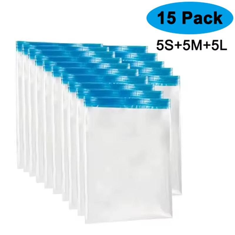 Travel Compression Bags, Roll up Travel Space Saver Bags for Luggage, Cruise Ship Essentials Cothes, Folding Compressed Bag