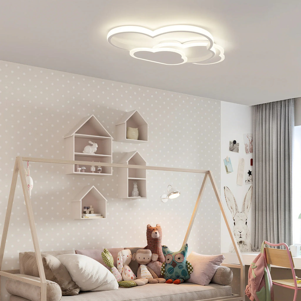 42W LED Cloud Ceiling Light White Ceiling Mounted for Bedroom Living Dining Room Study Kitchen Ceiling Chandelier Indoor Home