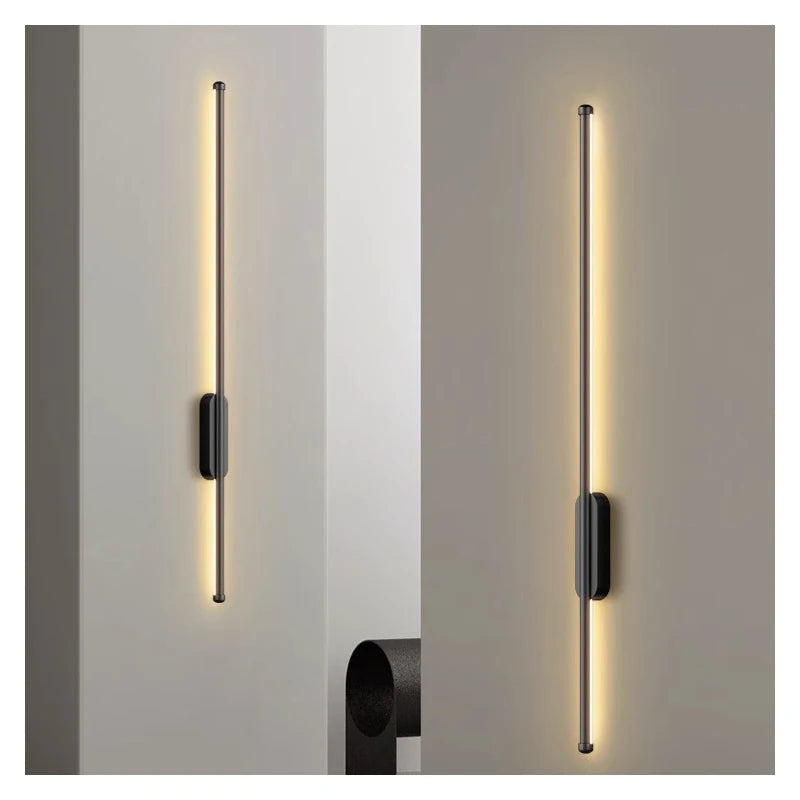 Wall Lamp Bedroom Living Room Black Gold LED Wall Lamps Modern Simple Strip Ceiling Lights for Kitchen Corridor Lighting Fixture