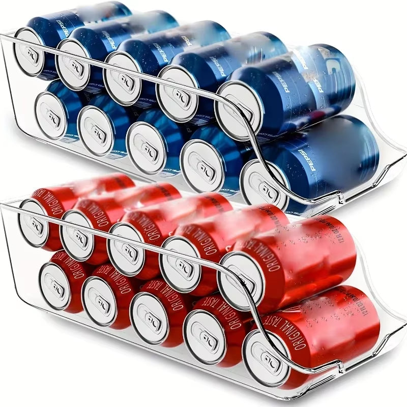Refrigerator Organizer Bins Soda Cans Dispenser Bins Can Dispensers Auto Rolling Dispenser Fridge Organizer Pantry Organizer
